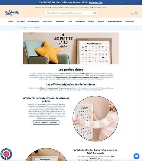 création site e-commerce MaloJouets