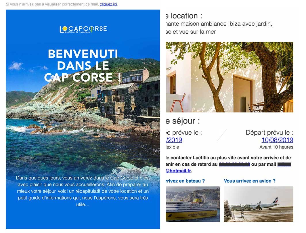 Création de mail e-commerce