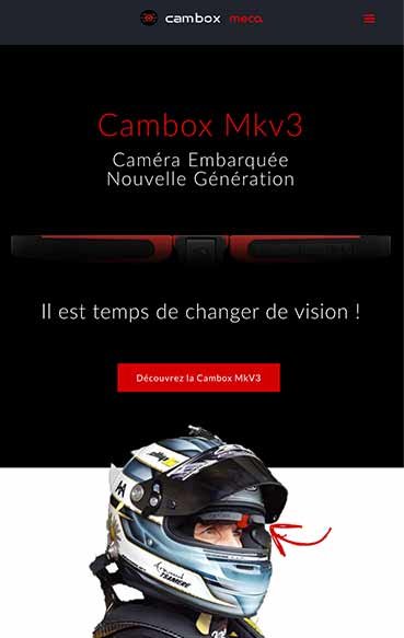 Landing page meca