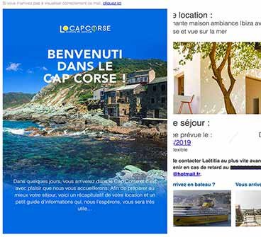 Mail de notification Marketing 