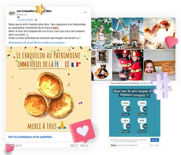 Création graphique de vos posts Facebook/Instagram